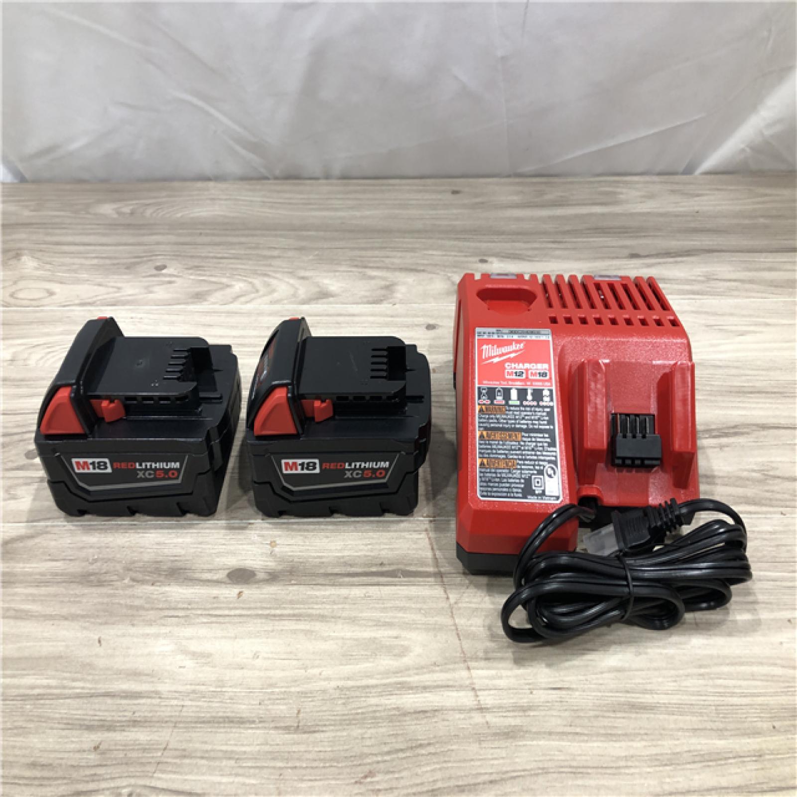 AS-IS Milwaukee 18-Volt Lithium-Ion XC Starter Kit