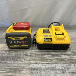 AS-IS DEWALT 20V/60V MAX FLEXVOLT Lithium-Ion 9.0Ah Battery and Charger Starter Kit