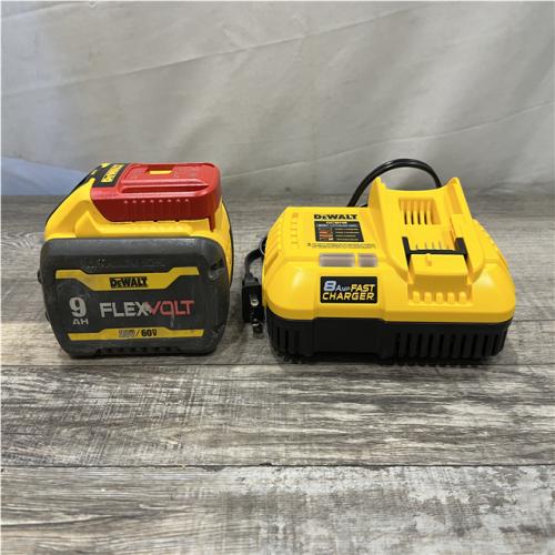 AS-IS DEWALT 20V/60V MAX FLEXVOLT Lithium-Ion 9.0Ah Battery and Charger Starter Kit