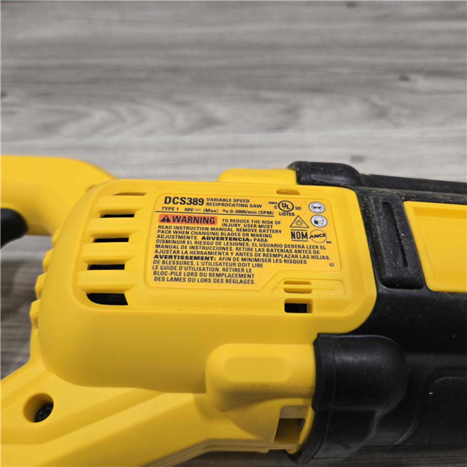 AS-IS DeWalt FLEXVOLT 60V MAX Cordless Reciprocating Saw (Tool-Only)
