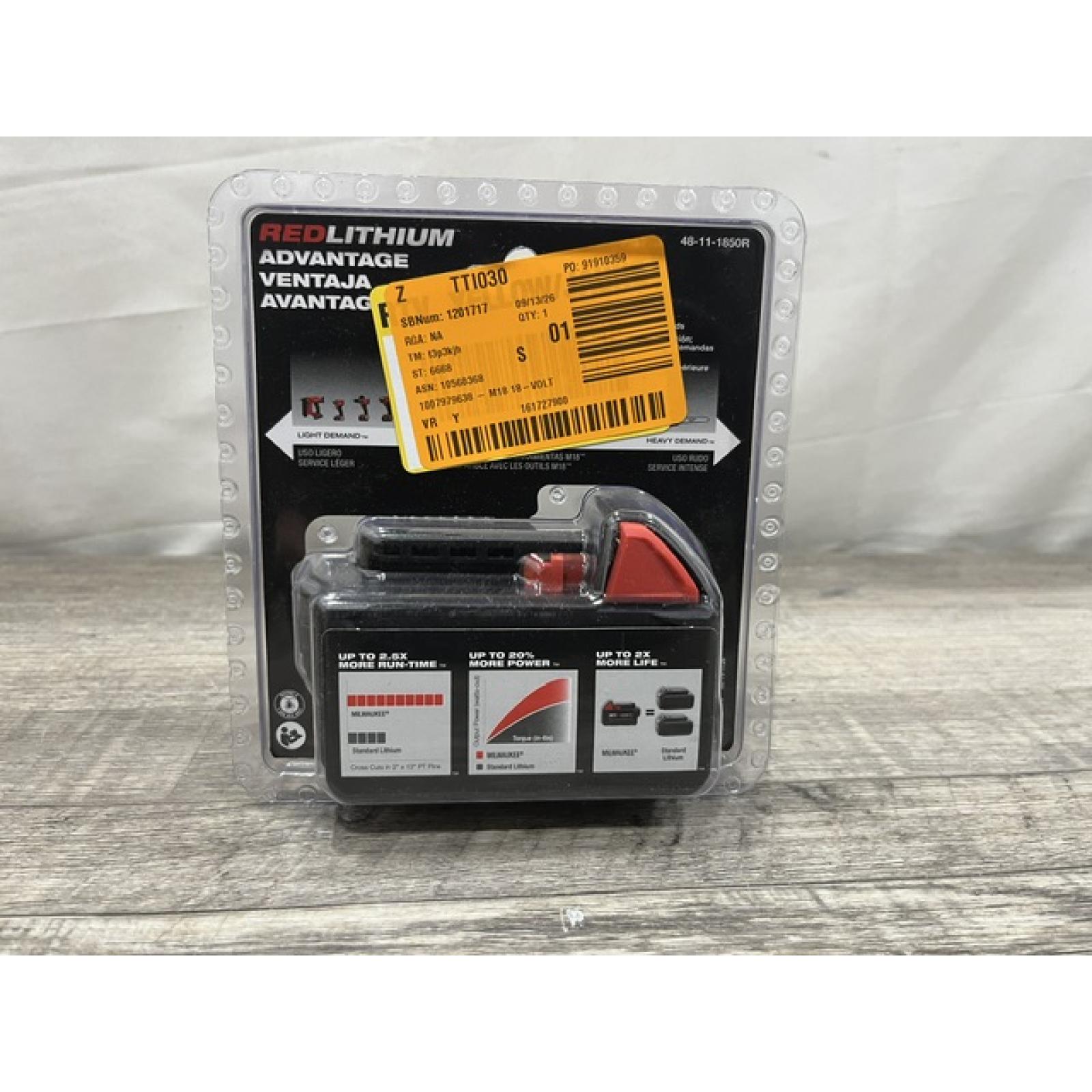 NEW - Milwaukee 18-Volt 5.0 Ah Lithium-Ion XC Extended Capacity Battery Pack