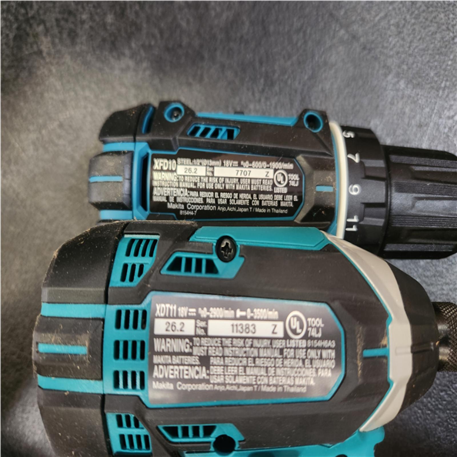 Phoenix NEW Makita 18V LXT Lithium-Ion Cordless Compact 2-Piece Combo Kit 1.5 Ah (Driver-Drill/Impact Driver)