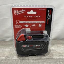 NEW - Milwaukee 18-Volt 5.0 Ah Lithium-Ion XC Extended Capacity Battery Pack