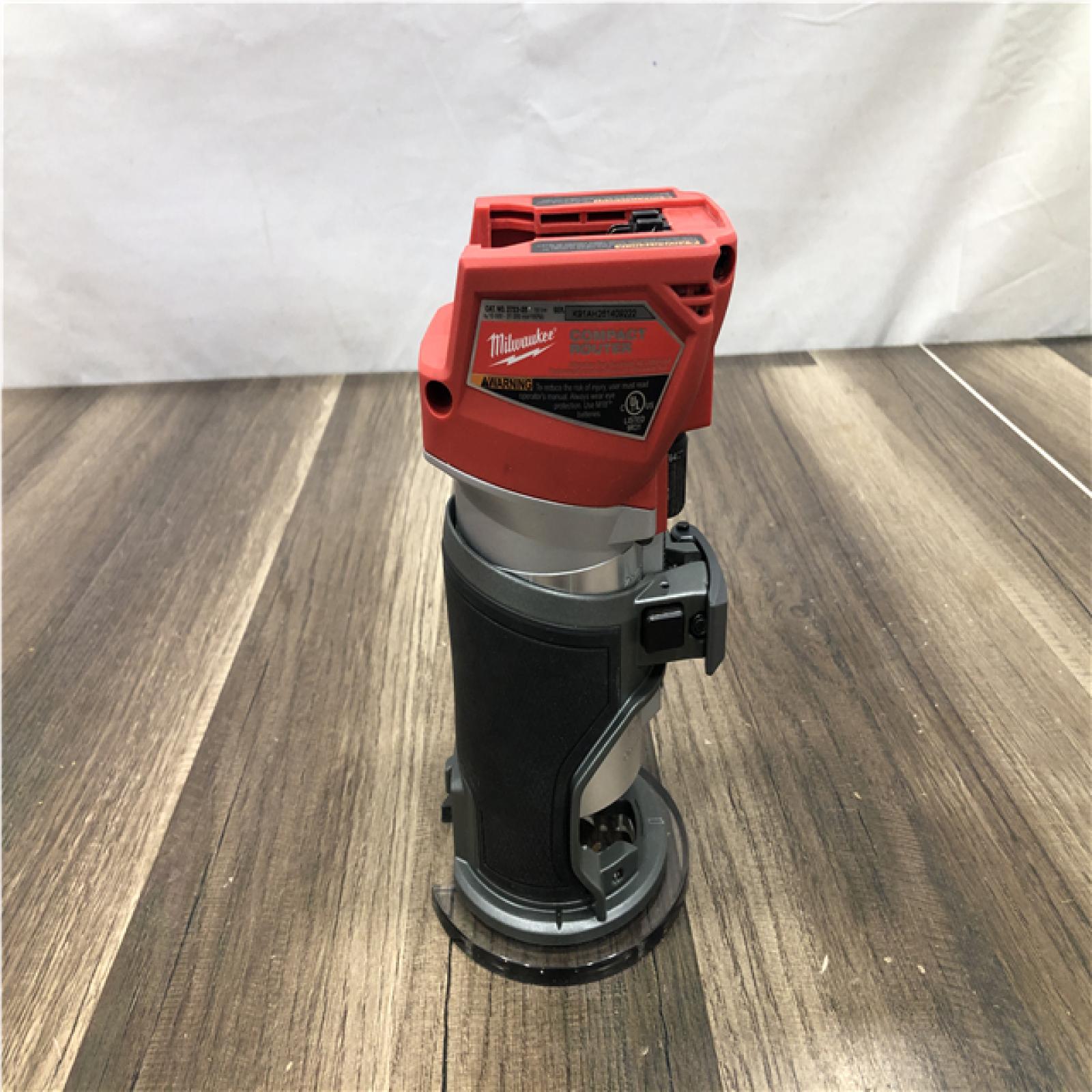 AS-IS Milwaukee FUEL 18V Lithium-Ion Brushless Cordless Compact Router (Tool-Only)
