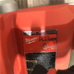 AS-IS Milwaukee M18 18V Lithium-Ion Cordless 3-1/4 in. Planer (Tool-Only)