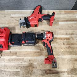 HOUSTON LOCATION - AS - IS Milwaukee 2 Tool Combo Kit W/ (2) Battery & Charger