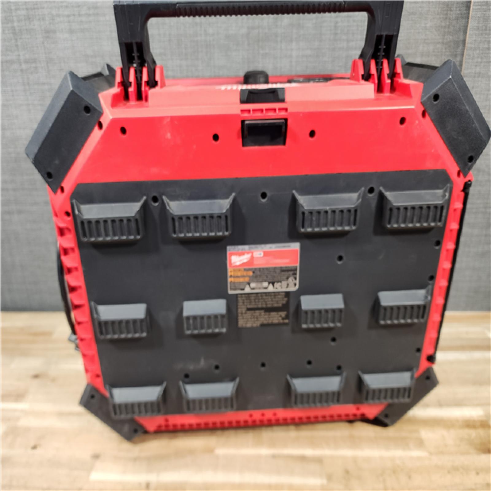 HOUSTON LOCATION - AS-IS Milwaukee M18 Lithium-Ion Cordless PACKOUT Radio/Speaker with Built-in Charger (Tool Only)