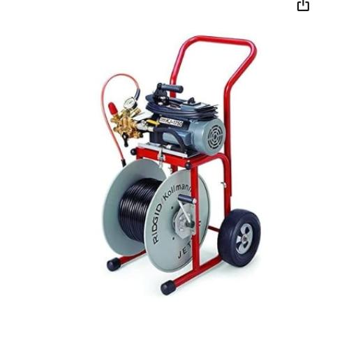 DALLAS LOCATION - RIDGID 62697 KJ-1750-C Water Jetter Drain Cleaner with Cart