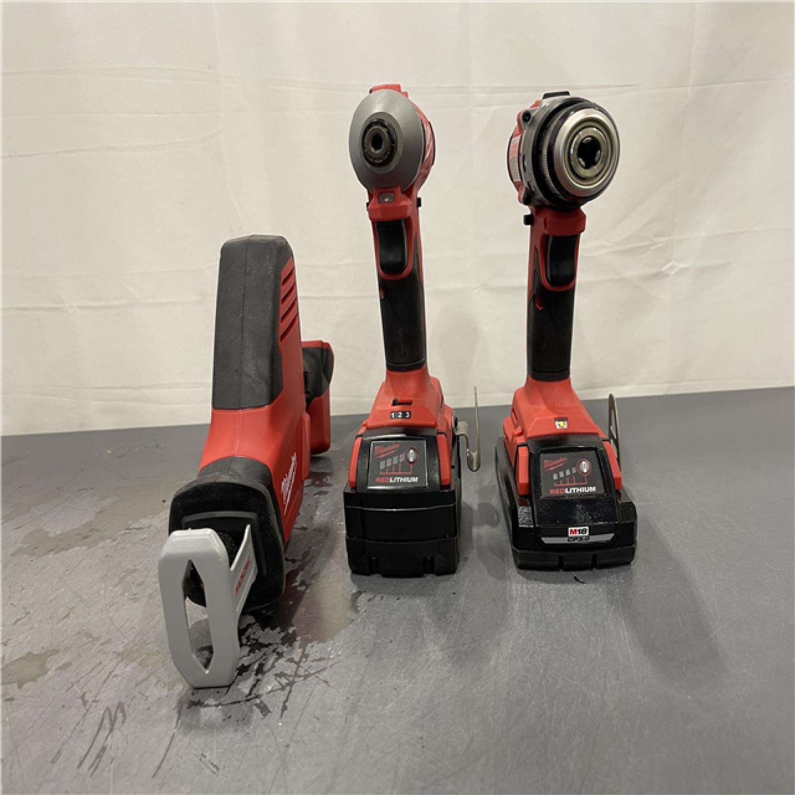 AS-IS - Milwaukee M18 18-Volt Lithium-Ion Brushless Cordless Combo Kit