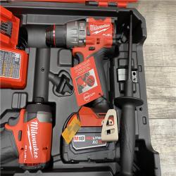 AS-IS Milwaukee FUEL 18V Lithium-Ion Brushless Cordless Hammer Drill and Impact Driver Combo Kit