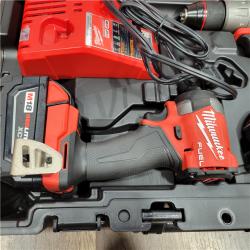 AS-IS MILWAUKEE M18 FUEL 18V Lithium-Ion Brushless Cordless Hammer Drill and Impact Driver Combo Kit (2-Tool) with 2 Batteries