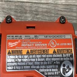 AS-IS Milwaukee 18-Volt Lithium-Ion Brushless Cordless Compact Hammer Drill/Impact Combo Kit