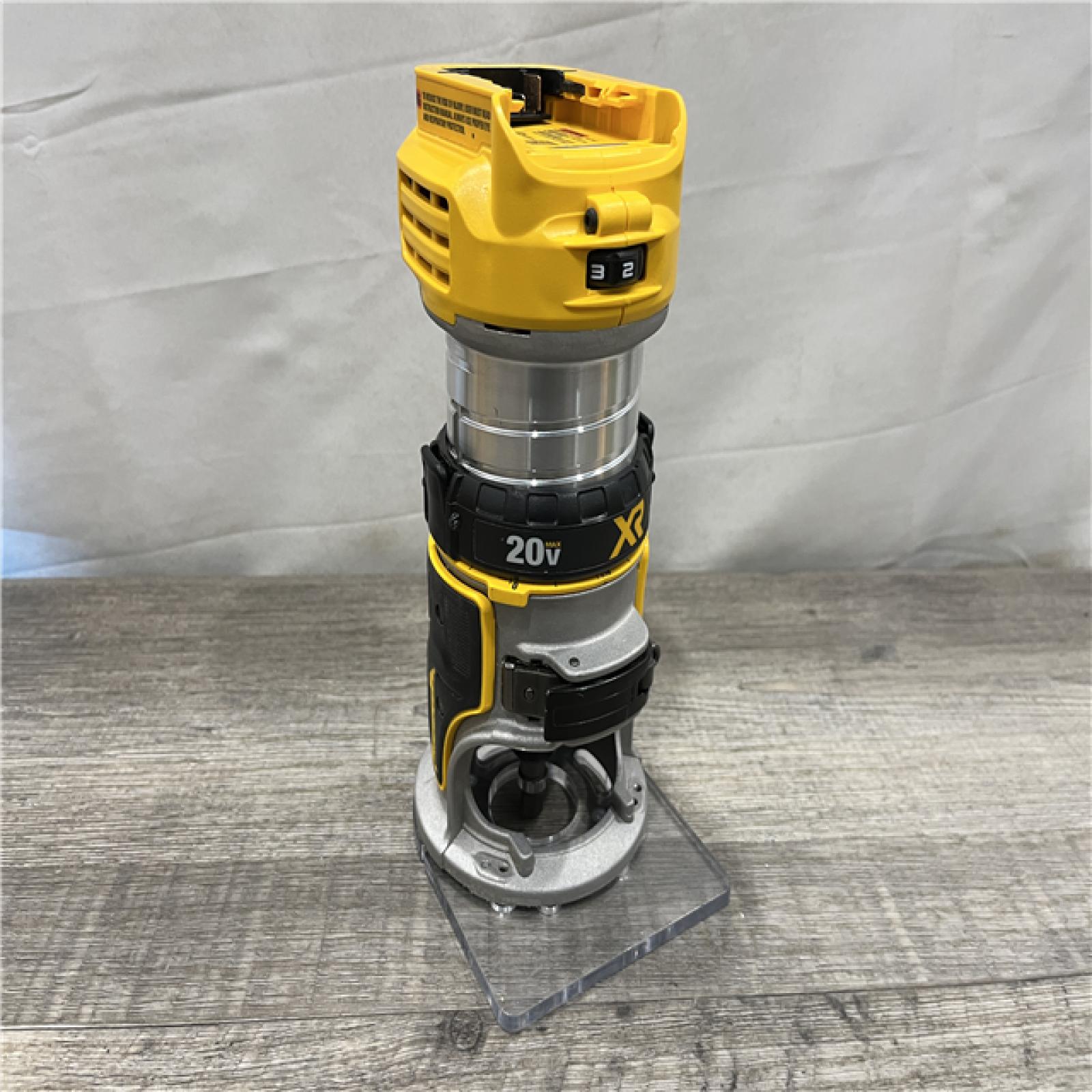 AS-IS DEWALT 20V MAX XR Cordless Brushless Fixed Base Compact Router (Tool Only)