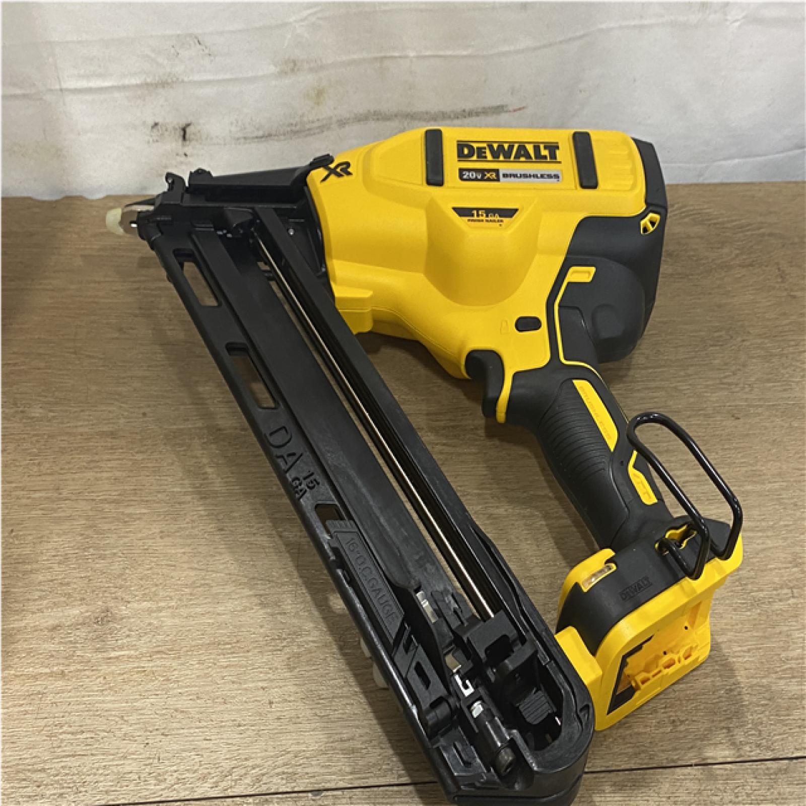 AS-IS DEWALT Cordless 20V MAX XR Angled Finish Nailer (Tool Only)