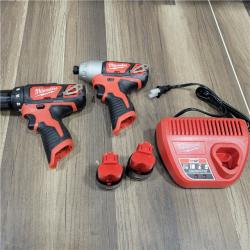 AS-IS Milwaukee M12 FUEL SURGE 12V Lithium-Ion Brushless Cordless 1/4 in. Hex Impact Driver Compact Kit W/Two 1.0Ah Batteries, Bag