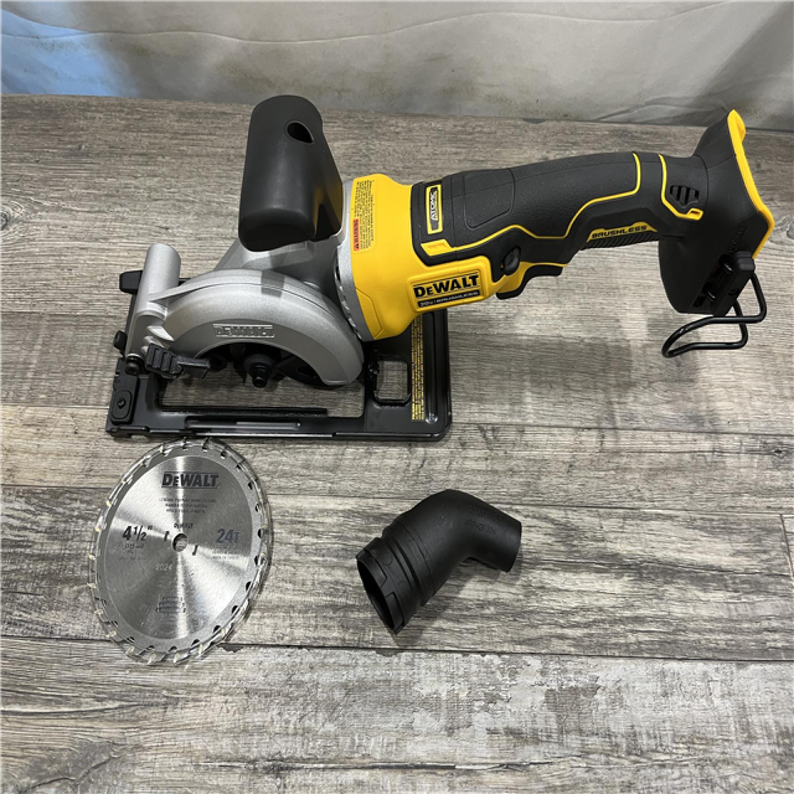 AS-IS DEWALT ATOMIC 20V MAX Cordless Brushless 4-1/2 in. Circular Saw (Tool Only)