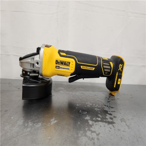 AS-IS- DeWalt 20-Volt MAX XR Cordless Brushless 4-1/2 in. Paddle Switch Small Angle Grinder (Tool-Only)