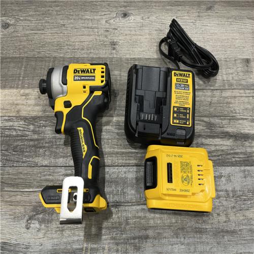 AS-IS DEWALT Atomic 20V Max Lithium-Ion Brushless Cordless Compact 1/4 in. Impact Driver Kit