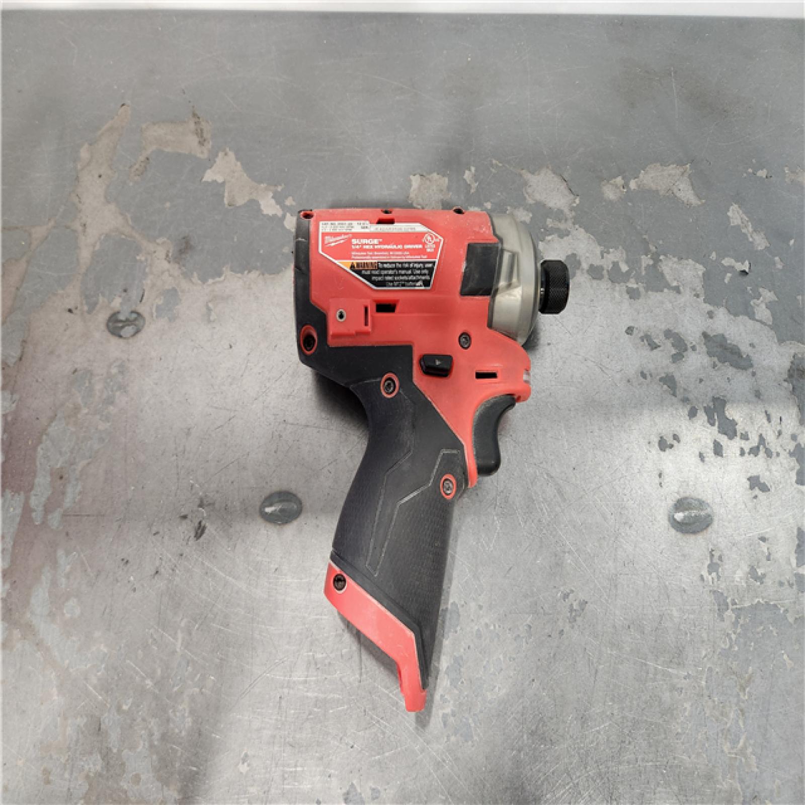 AS-IS- Milwaukee M12 FUEL SURGE 1/4 in. Cordless Brushless Hydraulic Impact Driver Kit (Battery & Charger)