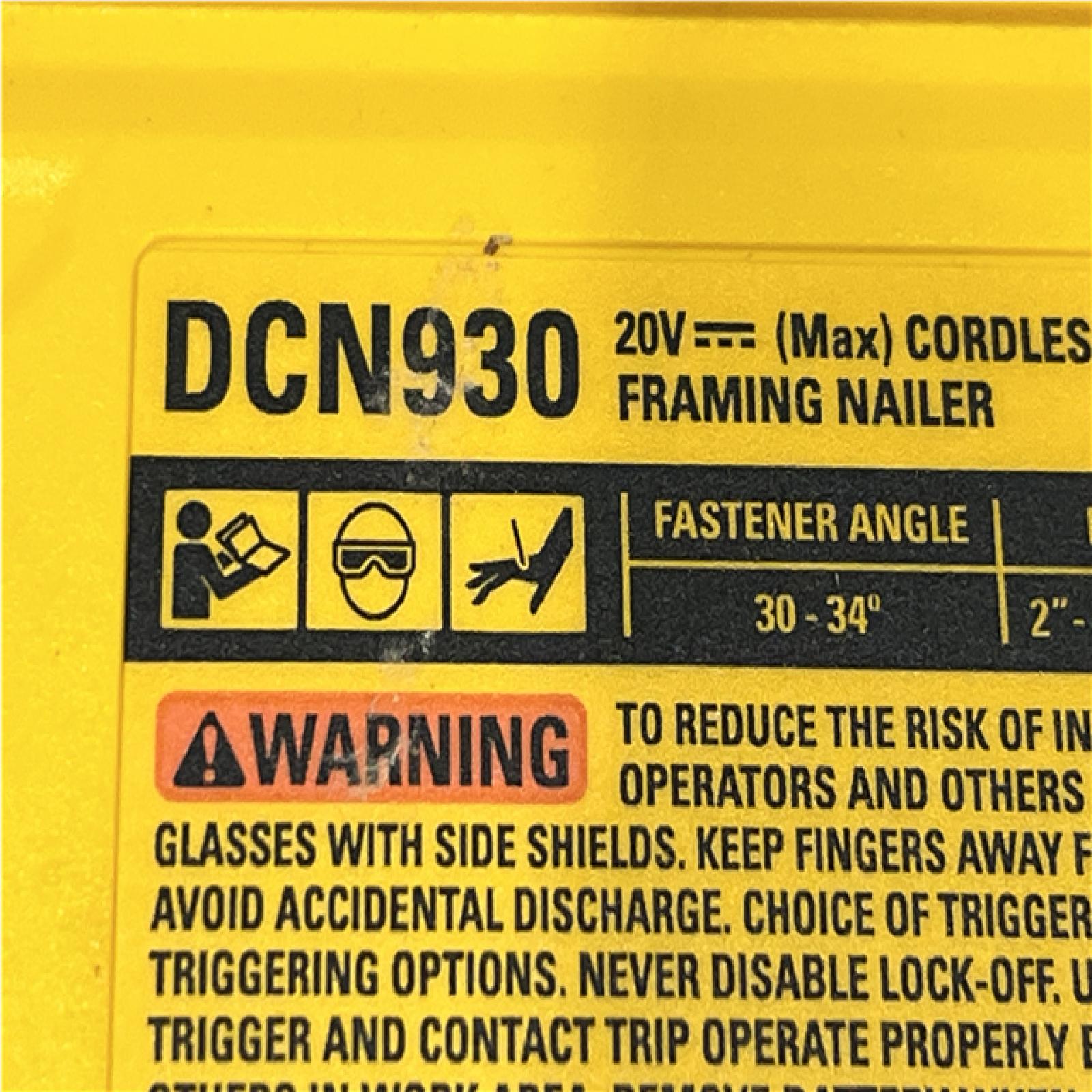 AS-IS DEWALT 20V 30 Degree Cordless Framing Nailer (Tool-Only)
