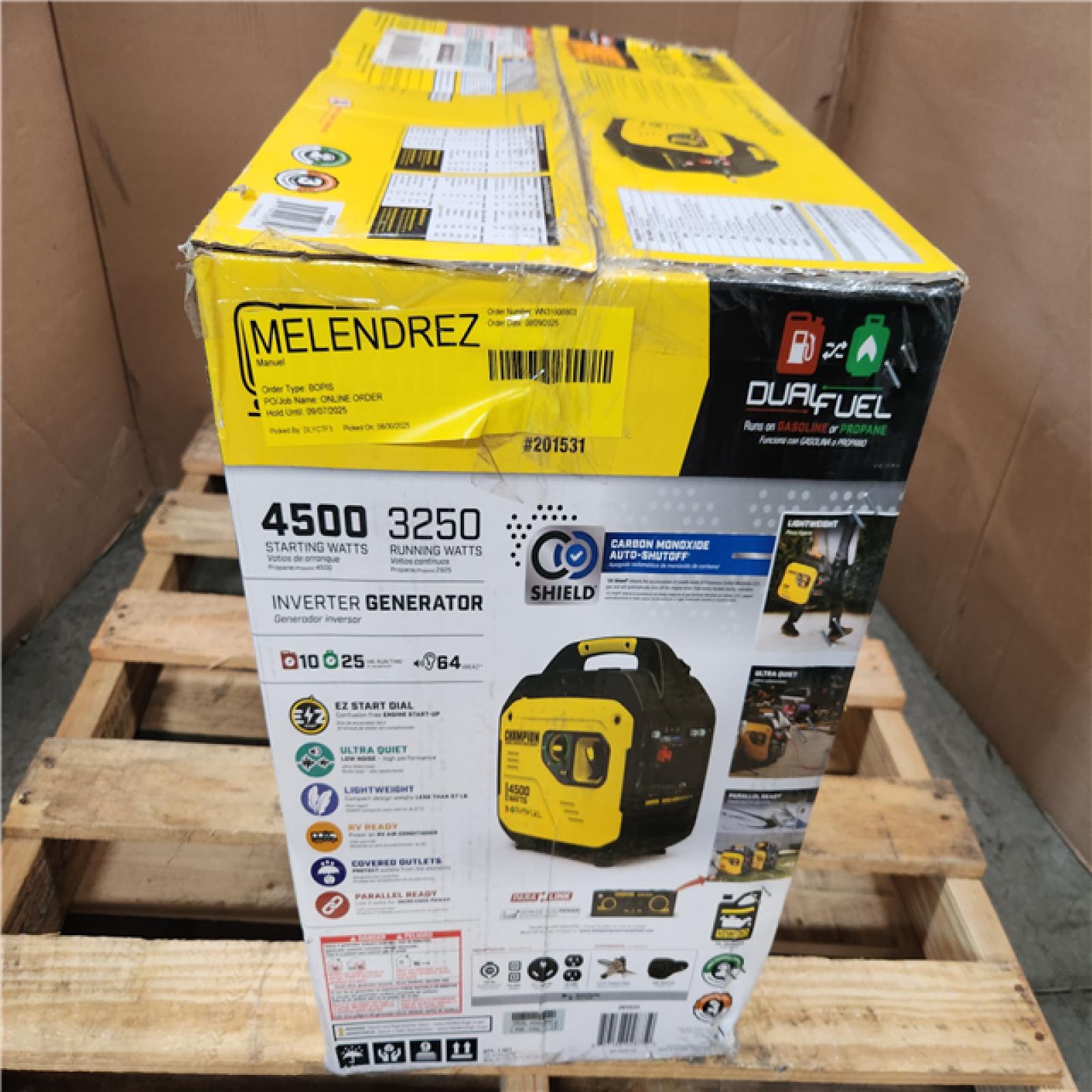 California AS-IS Champion Portable Generator