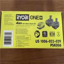 California NEW/Sealed Box Ryobi 18V 4Ah Lithium Starter Kit (2 Batteries & Charger