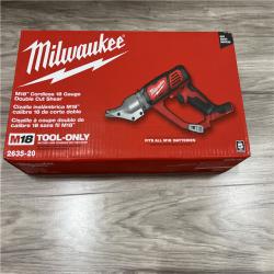 NEW Milwaukee M18 18-Volt Lithium-Ion Cordless 18-Gauge Double Cut Metal Shear (Tool-Only)
