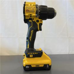 Like New! - DEWALT ATOMIC 20-Volt Lithium-Ion Cordless 1/2 in. Compact Hammer Drill Kit