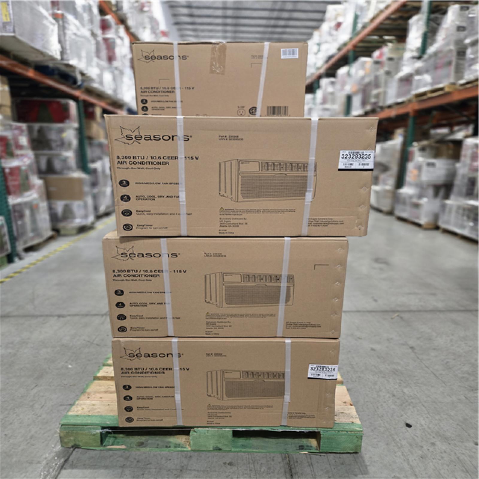 DALLAS LOCATION - SEASONS 8 300 BTU AIR CONDITIONER PALLET-(7 UNITS)