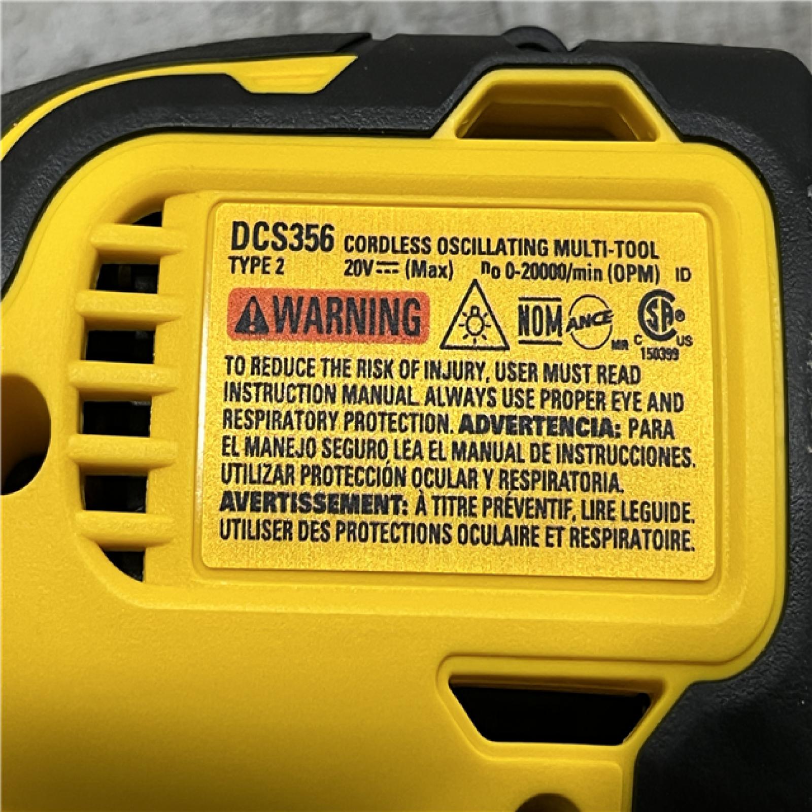 AS-IS DEWALT 20V MAX XR Cordless Brushless 3-Speed Oscillating Multi Tool (Tool Only)