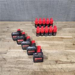 HOUSTON LOCATION - AS-IS MILWAUKEE BATTERY PACK QTY - 15