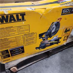 As-Is- DEWALT 60V Lithium-Ion 12 in. Cordless Sliding Miter Saw Kit with 9.0Ah Battery Pack