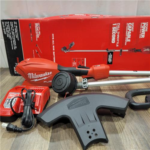 AS-IS Milwaukee M18 FUEL 18V 16 in. Brushless Cordless Battery Powered String Trimmer W/QUIK-LOK Attachment Capability & 8.0 Ah Battery