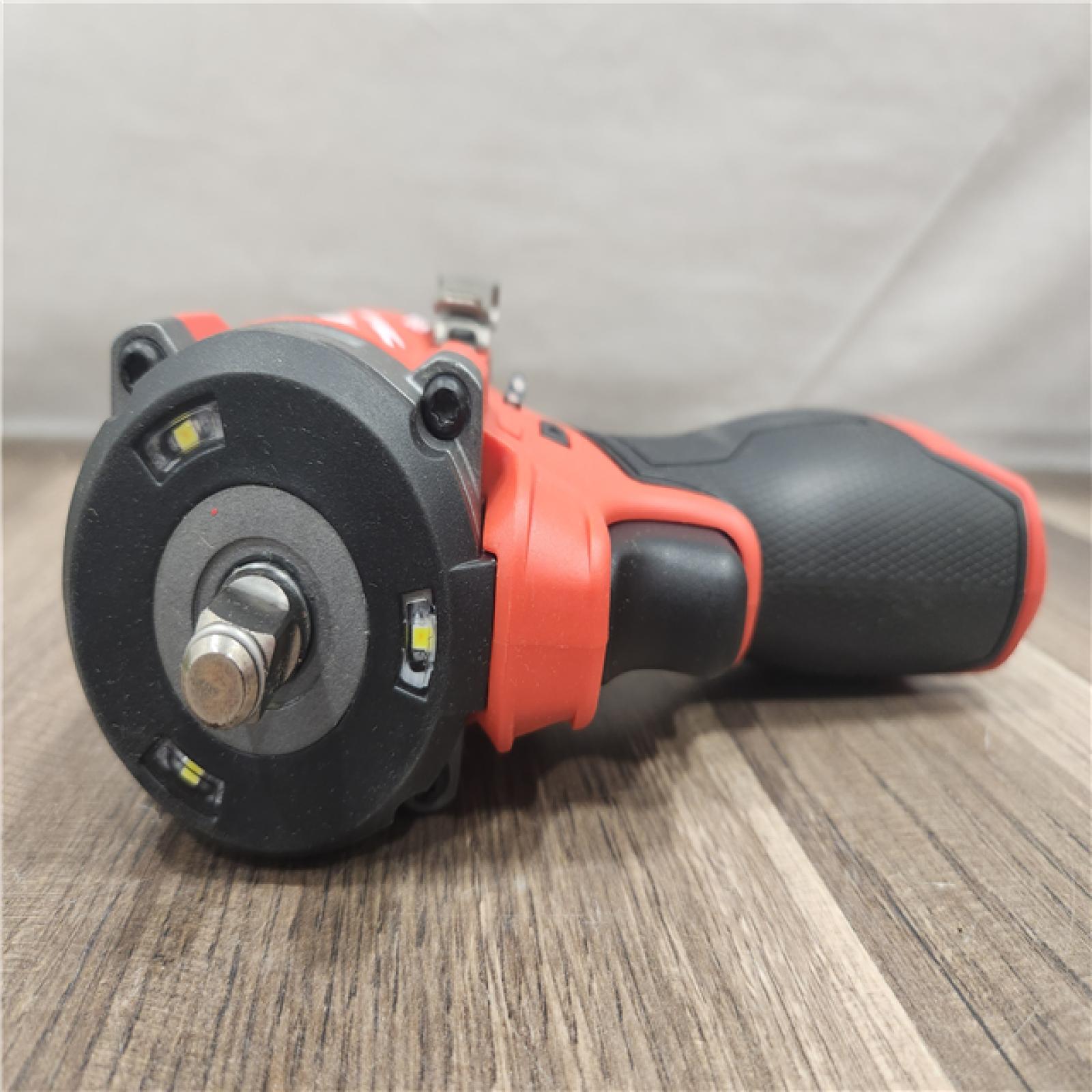 AS-IS- Milwaukee M12 FUEL M12 3/8 in. Cordless Brushless High Torque Impact Wrench (Tool-Only)