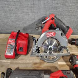 HOUSTON LOCATION - AS-IS M18 FUEL 18V Lithium-Ion Brushless Cordless Combo Kit (5-Tool) with Two 5.0 Ah Batteries, 1 Charger