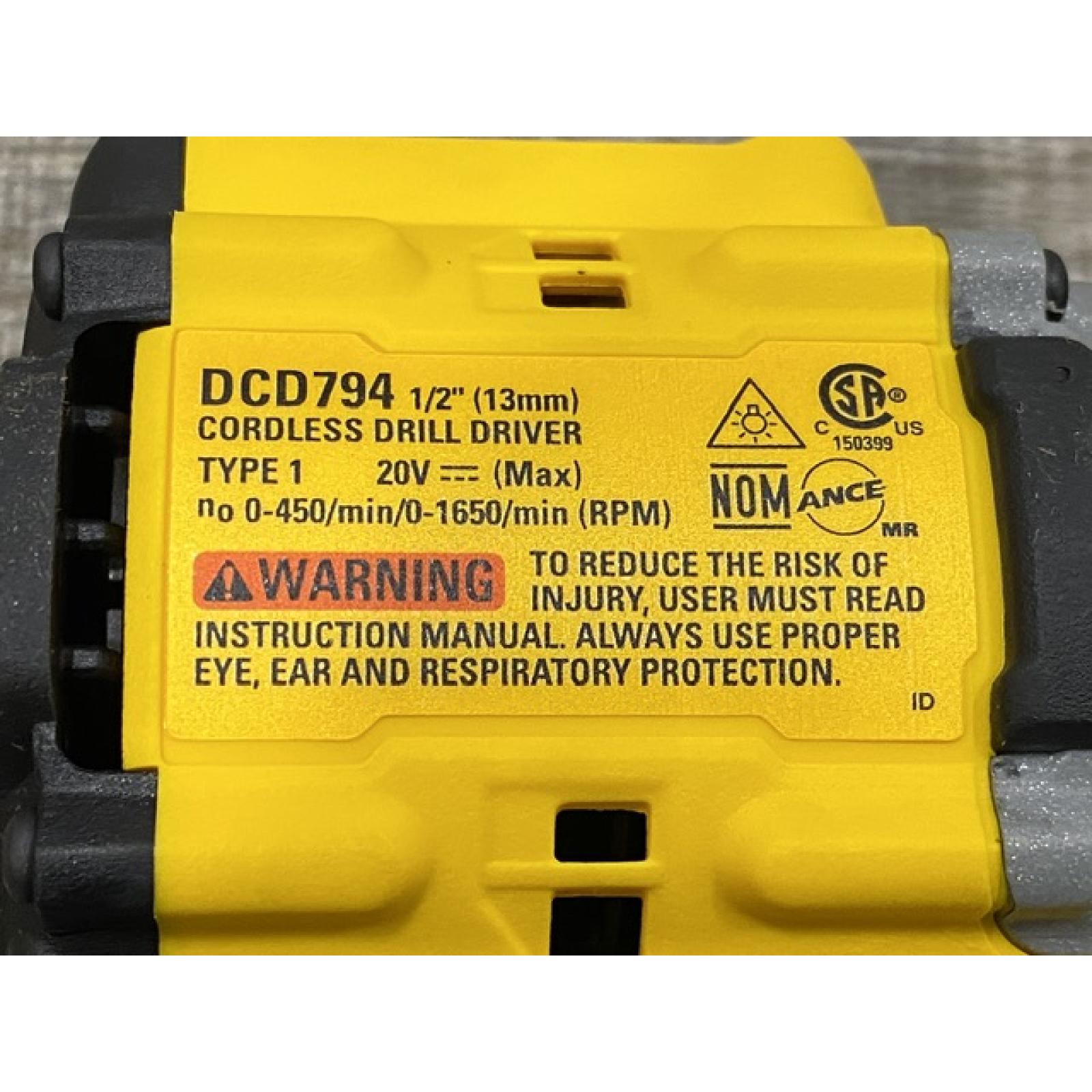 AS-IS DEWALT ATOMIC 20-Volt MAX Brushless Cordless 1/2 in. Drill Driver (Tool-Only)