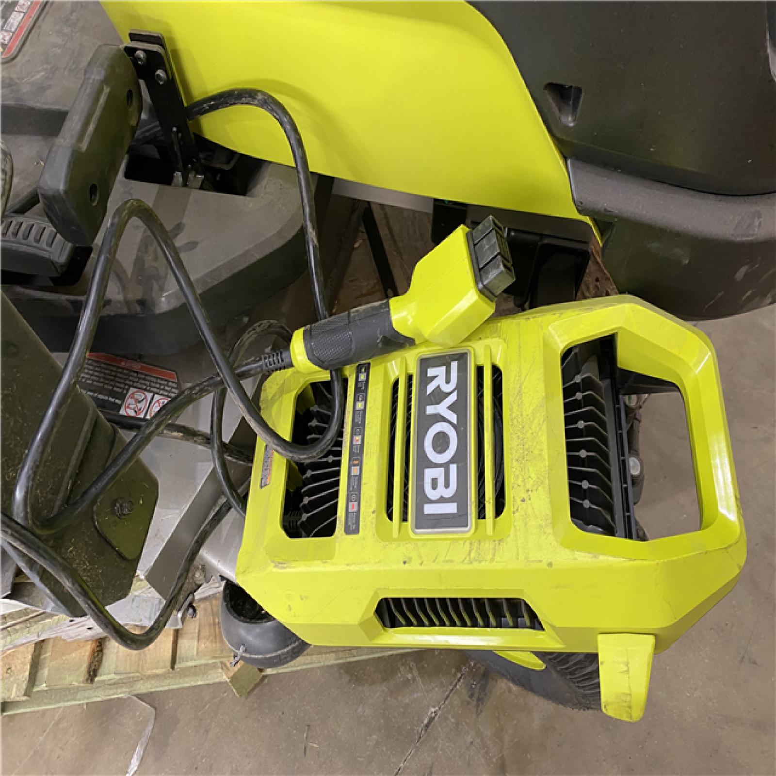 Houston Location AS IS - Ryobi 80v 42in, Cutting Width Riding Mower