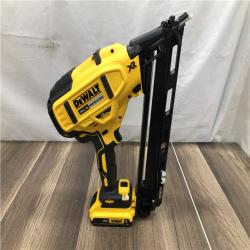 AS-IS DEWALT 20V MAX XR Lithium-Ion Cordless 2-1/2 in. 15-Gauge Finish Nailer Kit