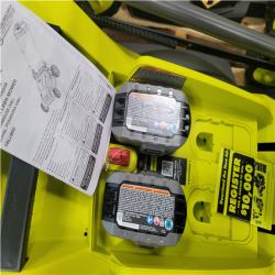 CALIFORNIA AS-IS (X2) RYOBI PUSH LAWN MOWERS W/ BATTERIES & CHARGER