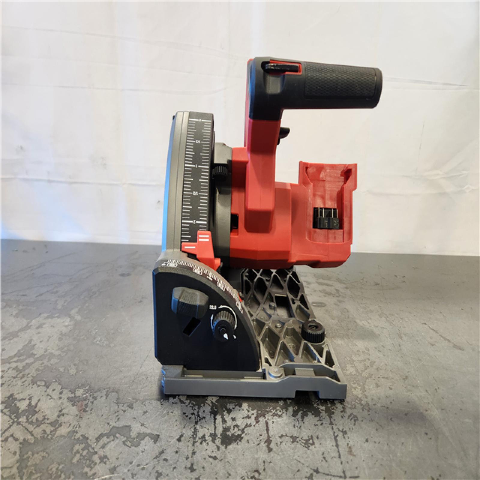 AS-IS- Milwaukee FUEL 18V Lithium-Ion Cordless Brushless 6-1/2 in. Plunge Cut Track Saw (Tool-Only)