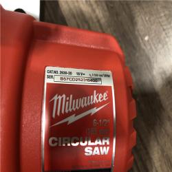 AS-IS Milwaukee M18 18V Lithium-Ion Cordless 6-1/2 in. Circular Saw (Tool-Only)