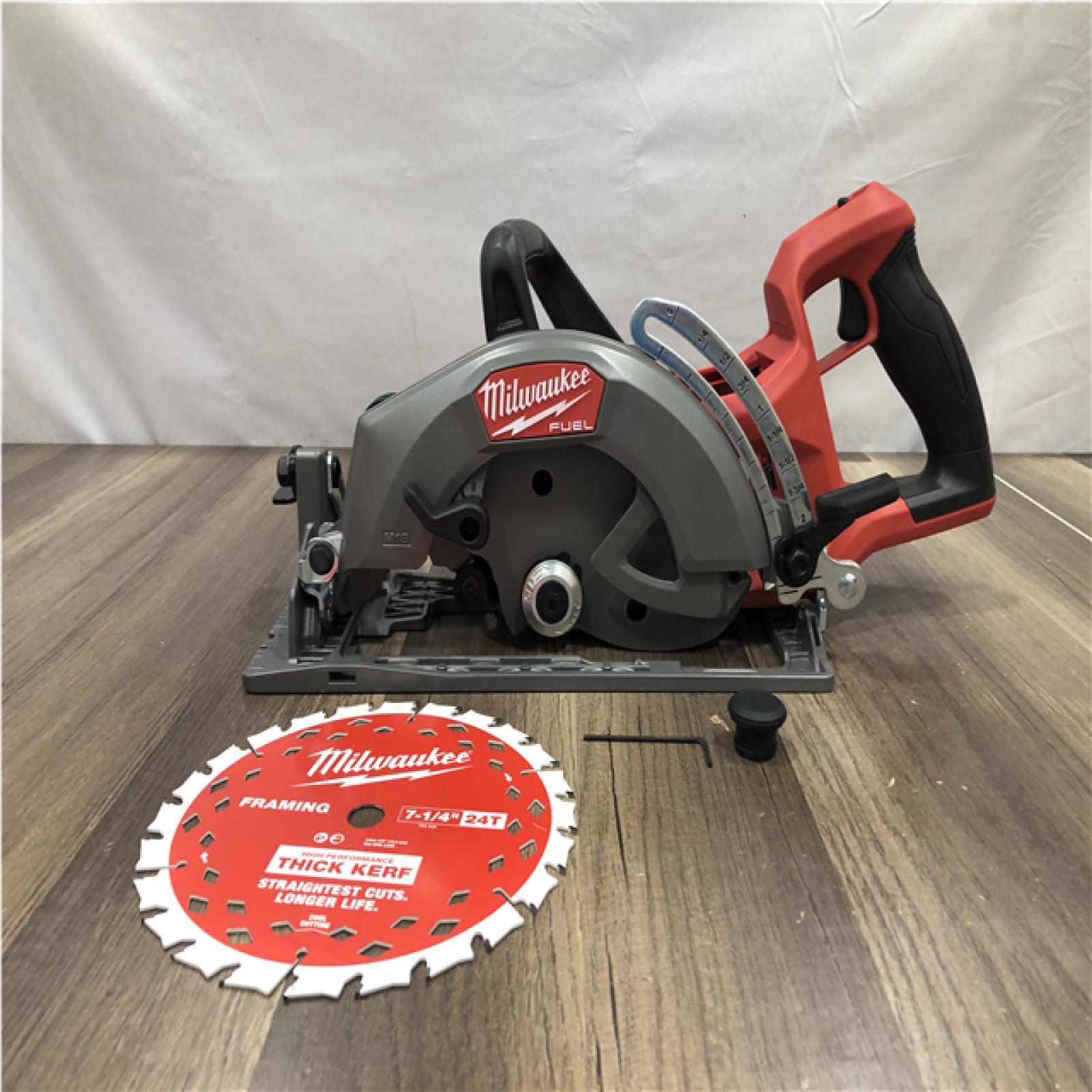 AS-IS Milwaukee FUEL 18V Lithium-Ion Cordless 7-1/4 in. Rear Handle Circular Saw (Tool-Only)
