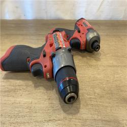 AS-IS Milwaukee FUEL 12-Volt Lithium-Ion Brushless Cordless Hammer Drill and Impact Driver Combo Kit