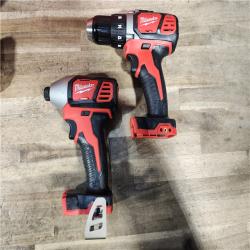 HOUSTON LOCATION - AS-IS Milwaukee M18 Brushed Cordless (2-Tool) Drill/Driver and Impact Driver Kit