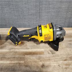HOUSTON LOCATION - AS-IS DeWalt Flexvolt 60V Max Cordless Grinder  4.5 in; 6 in  Kit  W/ (2) BATTERY & CHARGER (DCG418X2)