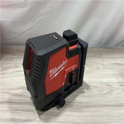 AS-IS Milwaukee 100 ft. REDLITHIUM Lithium-Ion USB Green Rechargeable Cross Line Laser Level with Charger
