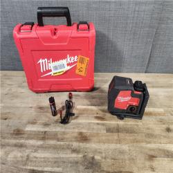 HOUSTON LOCATION - AS-IS MILWAUKEE 100 Ft. REDLITHIUM Lithium-Ion USB Green Rechargeable Cross Line Laser Level