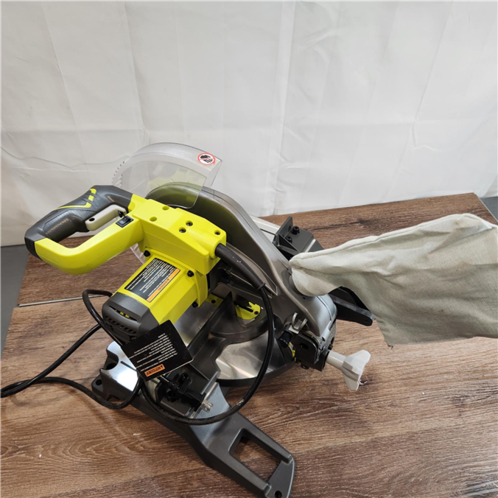AS-IS RYOBI 14 Amp Corded 10 in. Compound Miter Saw with LED Cutline Indicator