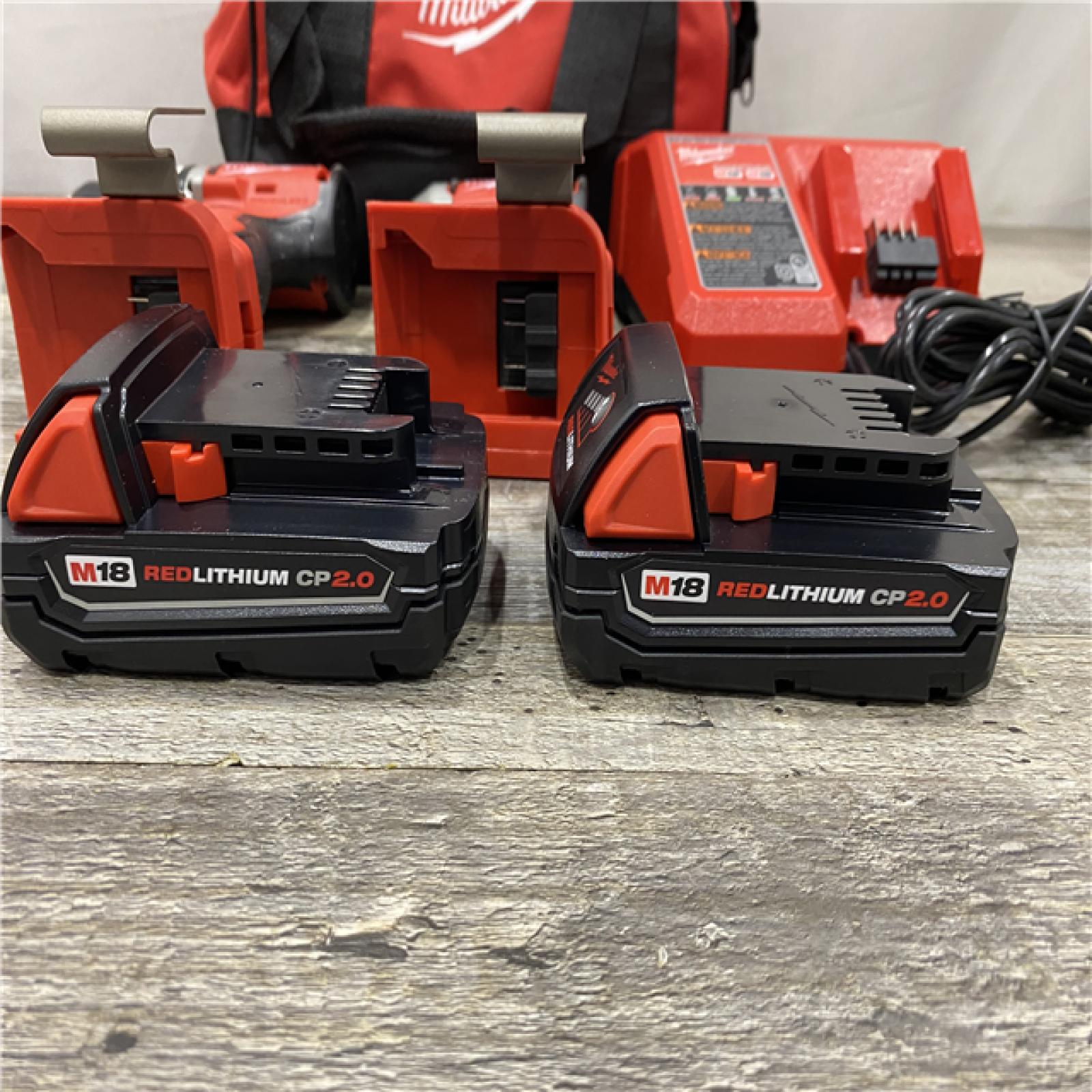 AS-IS Milwaukee18V Lithium-Ion Brushless Cordless Compact Drill/Impact Combo Kit