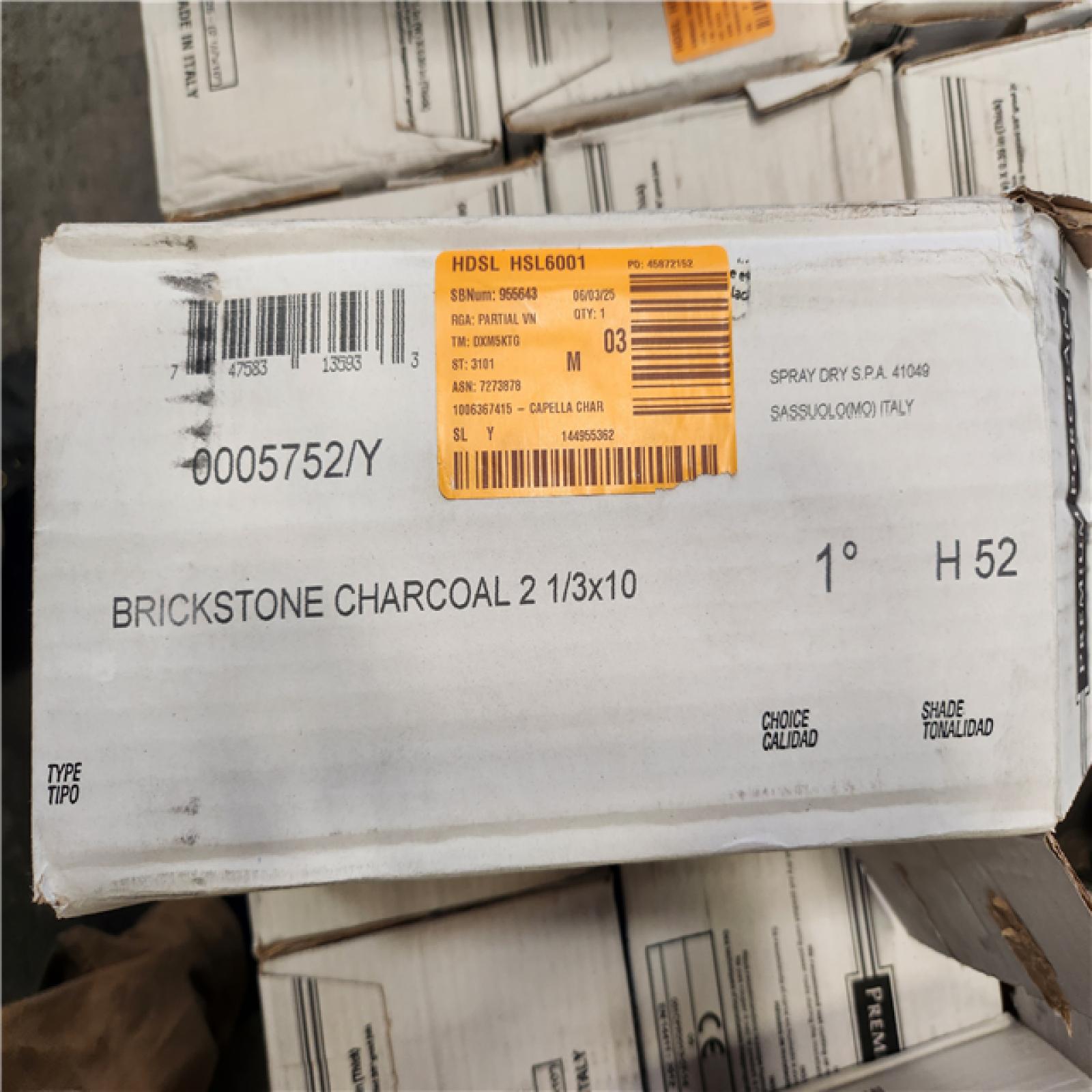 Phoenix AS-IS MSI Capella Charcoal Brick 2 in. x 10 in. Matte Porcelain Floor and Wall Tile (257 sq. ft. /50 case)
